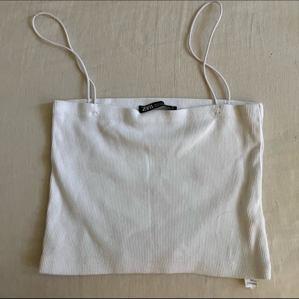 Zara white top